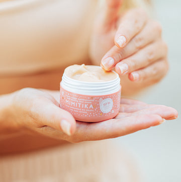 MIMITIKA savaiminio įdegio veido kremas