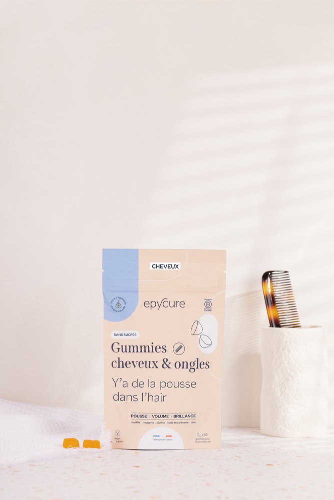 EPYCURE Hair & Nails Gummies – no sugar Maisto papildas plaukų ir nagų stiprinimui