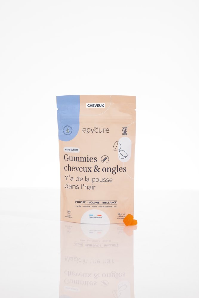 EPYCURE Hair & Nails Gummies – no sugar Maisto papildas plaukų ir nagų stiprinimui