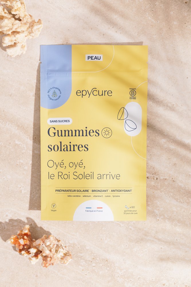 EPYCURE Sun Gummies - no sugar Maisto papildas sveikam įdegiui