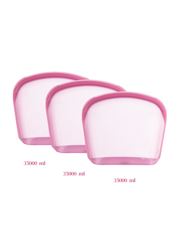 Silikoninių maišelių rinkinys 3500 ml 2+1
