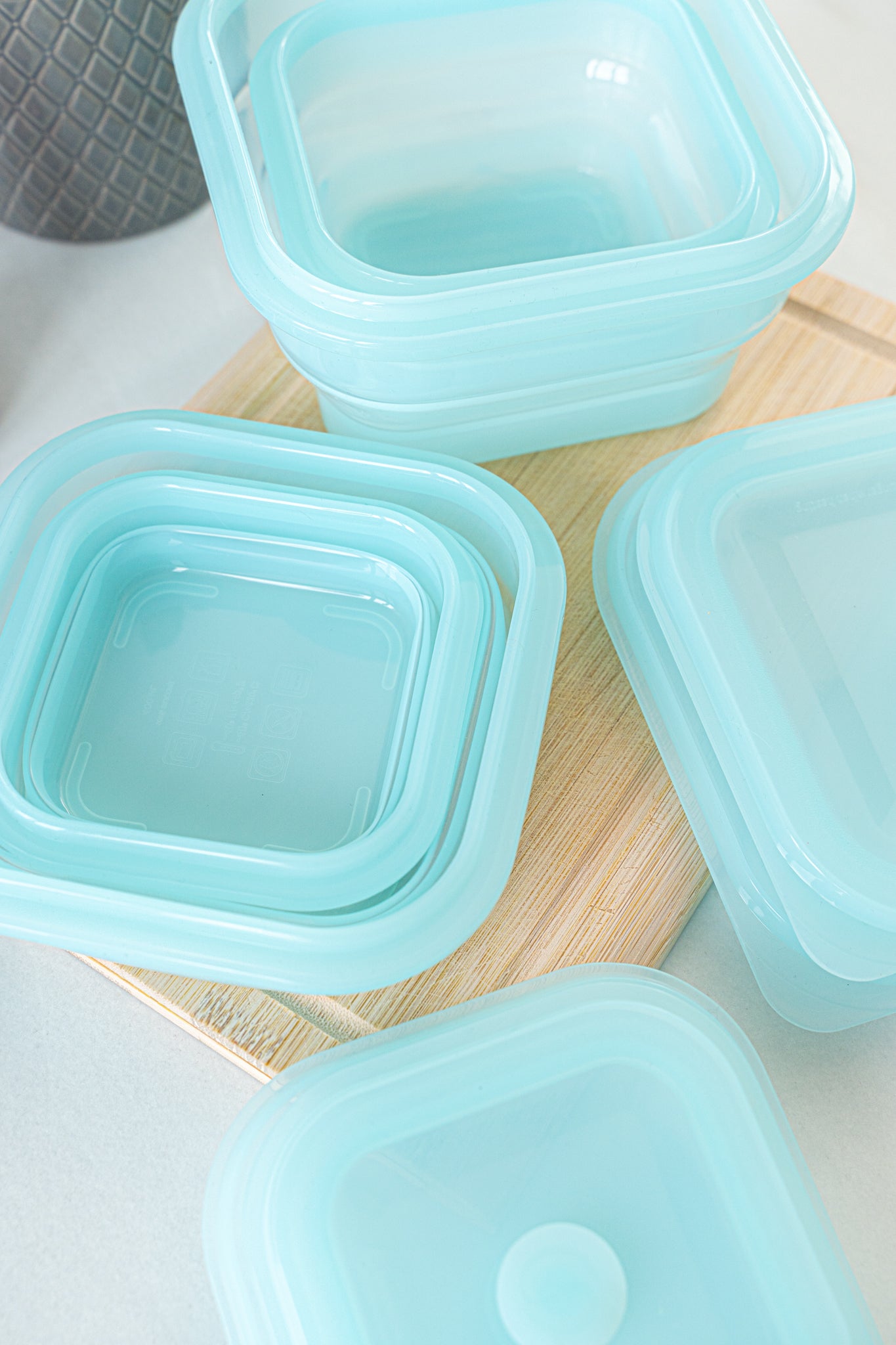 Sulankstoma silikoninė maisto dėžutė 900 ml