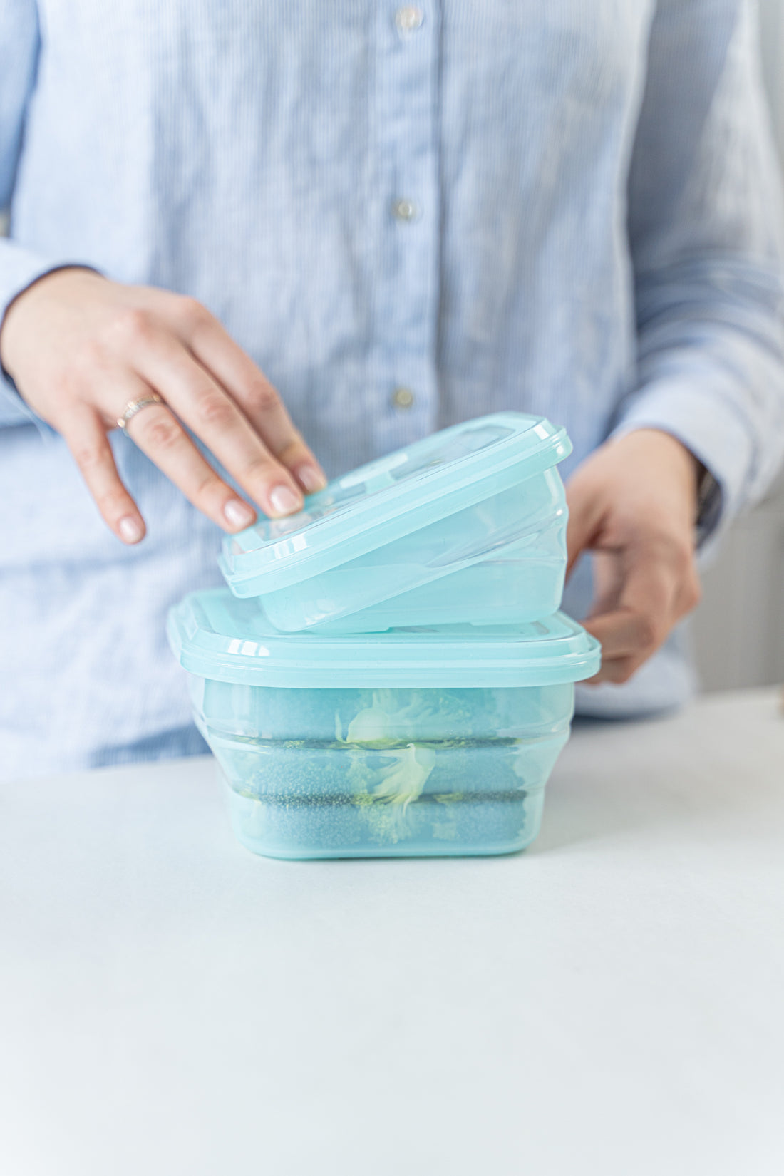 Sulankstoma silikoninė maisto dėžutė 600 ml