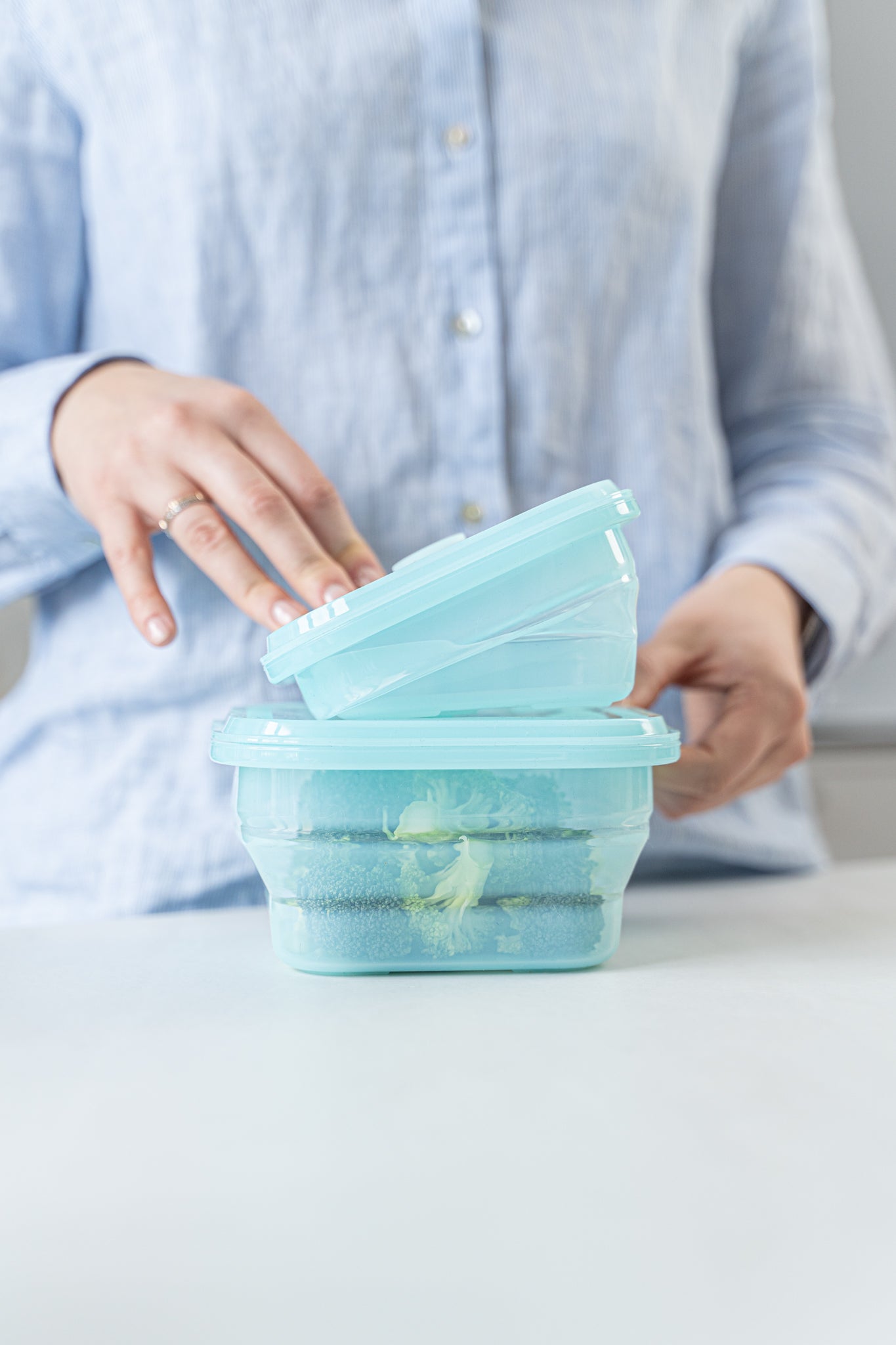 Silikono dėžučių rinkinys 600ml ir 1200ml