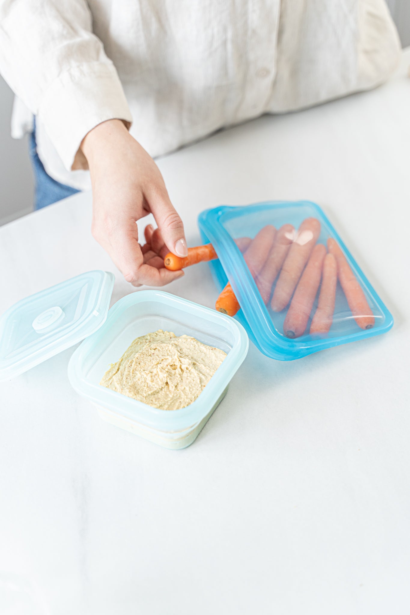 Daugkartinio naudojimo silikoninis maišelis 800 ml