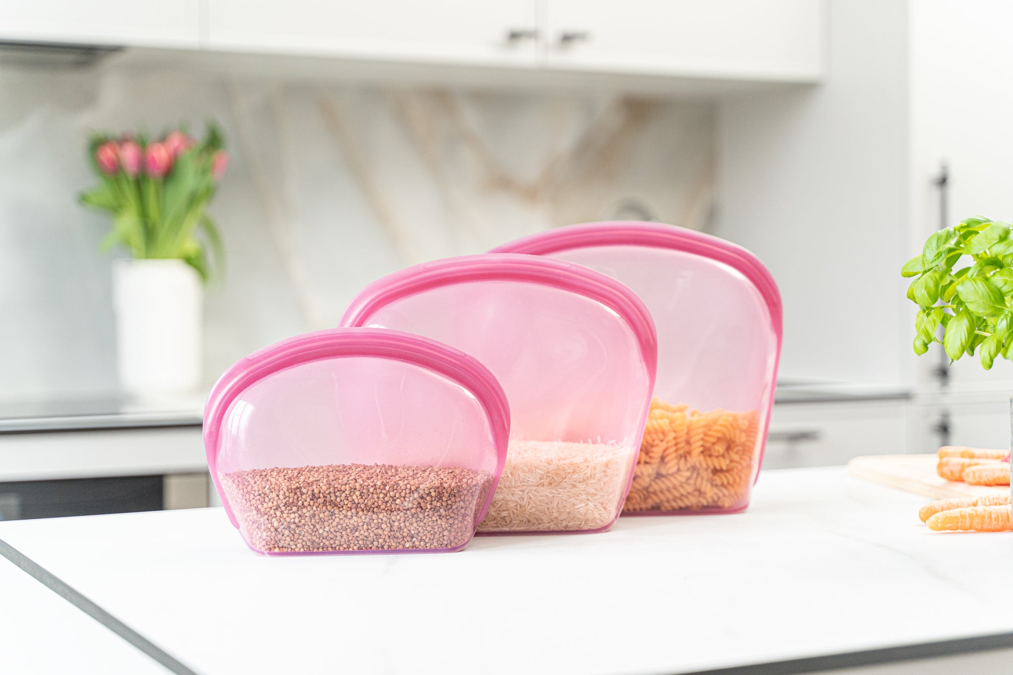 Daugkartinio naudojimo silikoninis maišelis 1000 ml