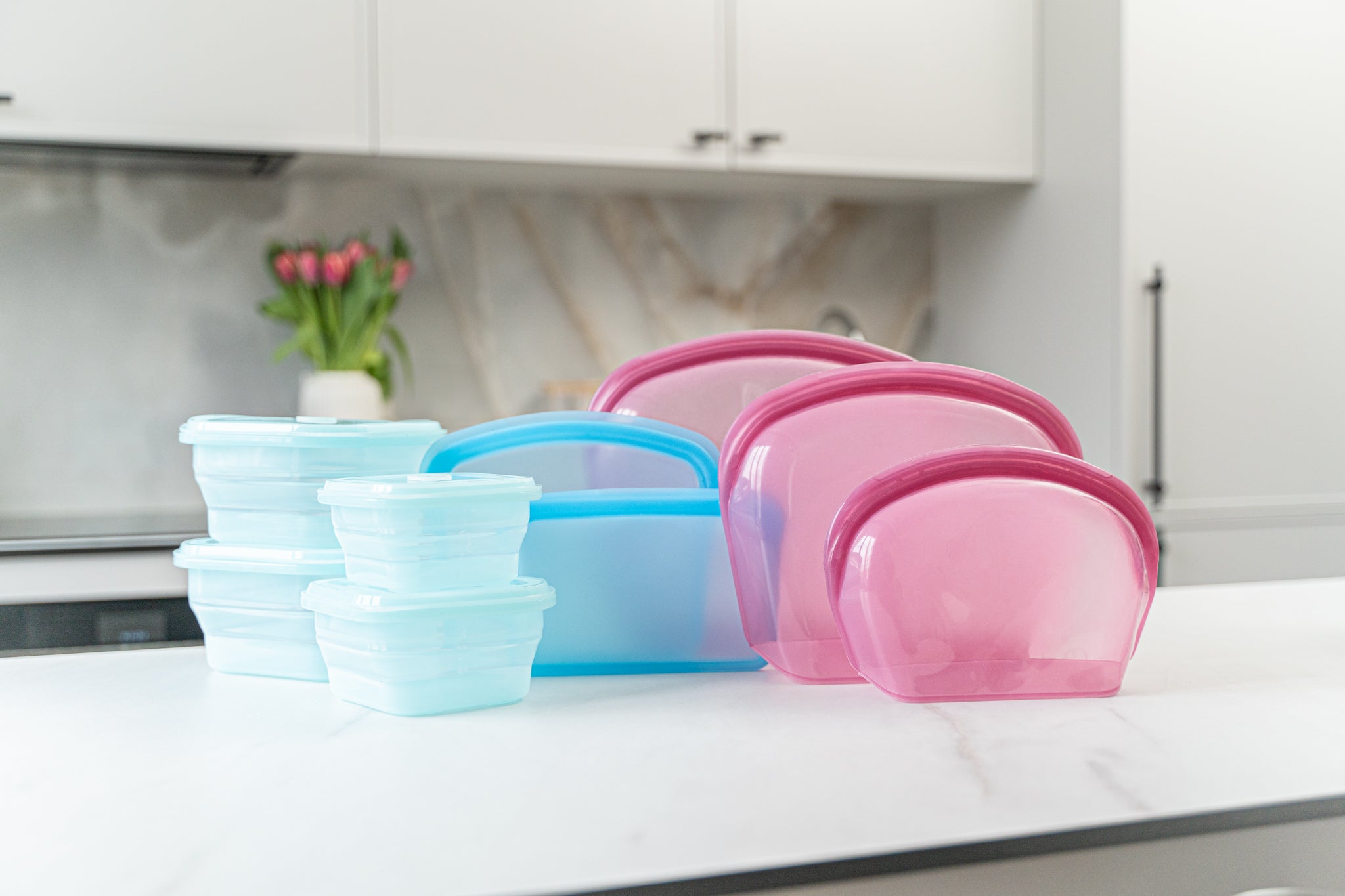 Sulankstoma silikoninė maisto dėžutė 1200 ml